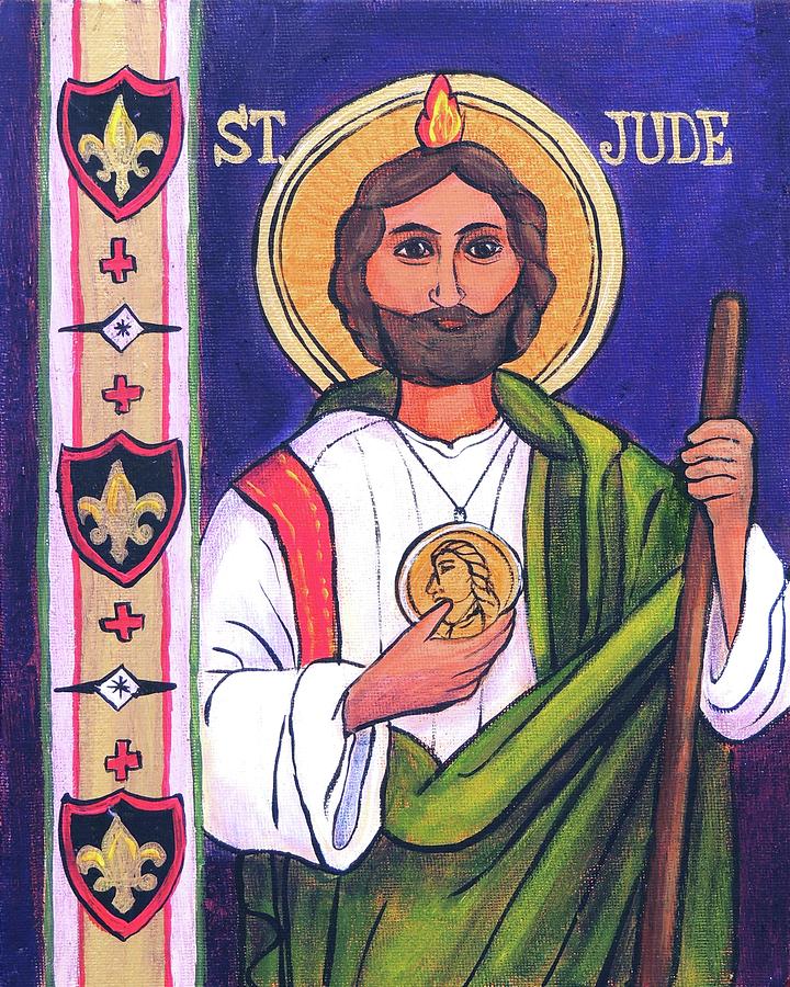 St.Jude Painting by Candy Mayer