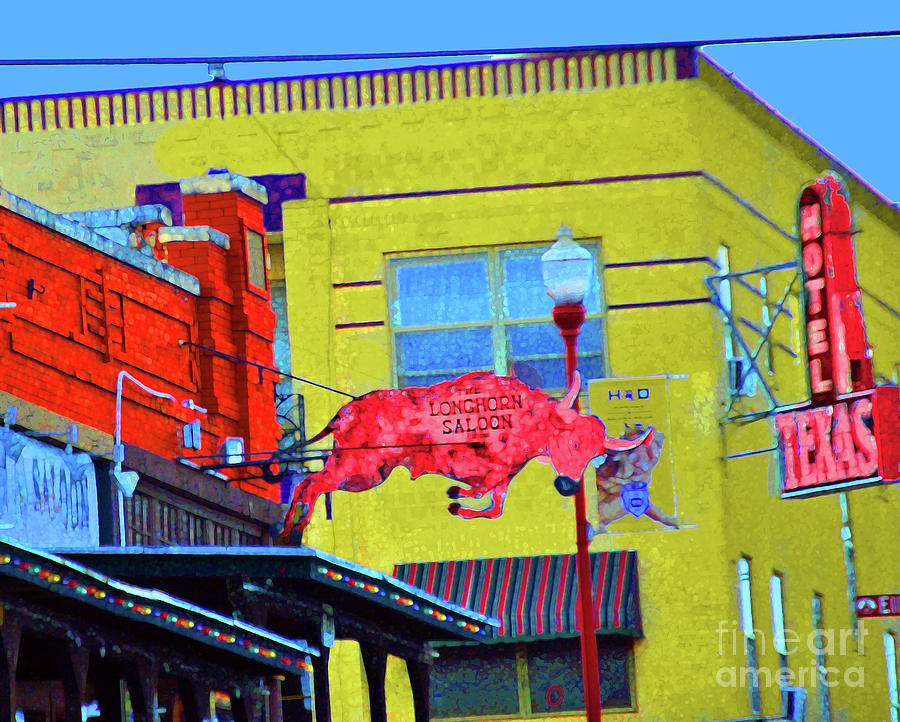 Cattlemens Photograph - Stock Yard Red Bull by Jost Houk Cattlemens Photograph - Stock Yard Red Bull by Jost Houk