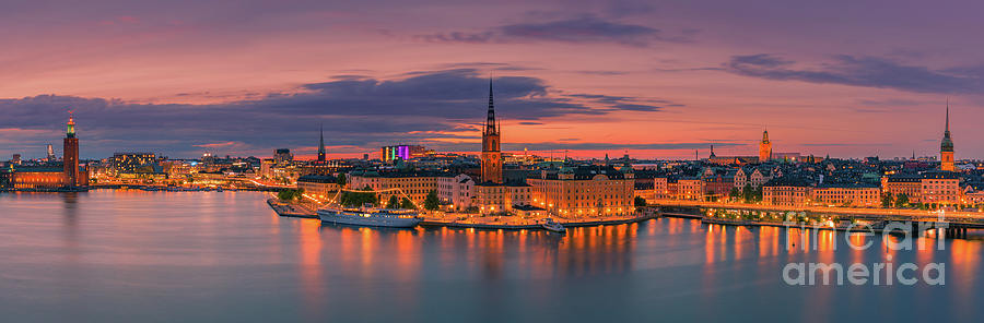 Panoramic View Over Stockholm Photograph