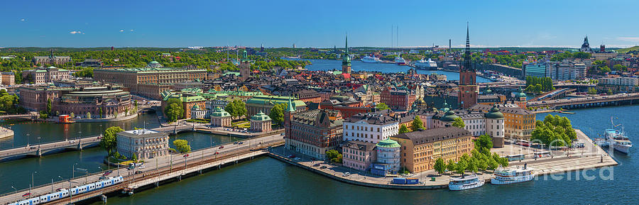 Stockholm Panorama Photograph by Inge Johnsson