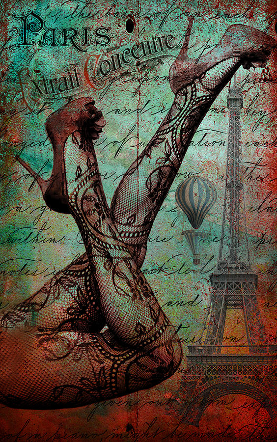 Stockings In Paris Digital Art by Greg Sharpe