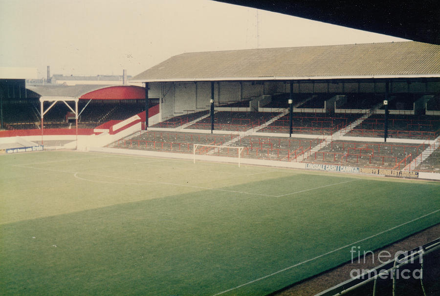 Stoke City - Victoria Ground - Boothen Street End 2 - 1970s Photograph by Legendary Football Grounds