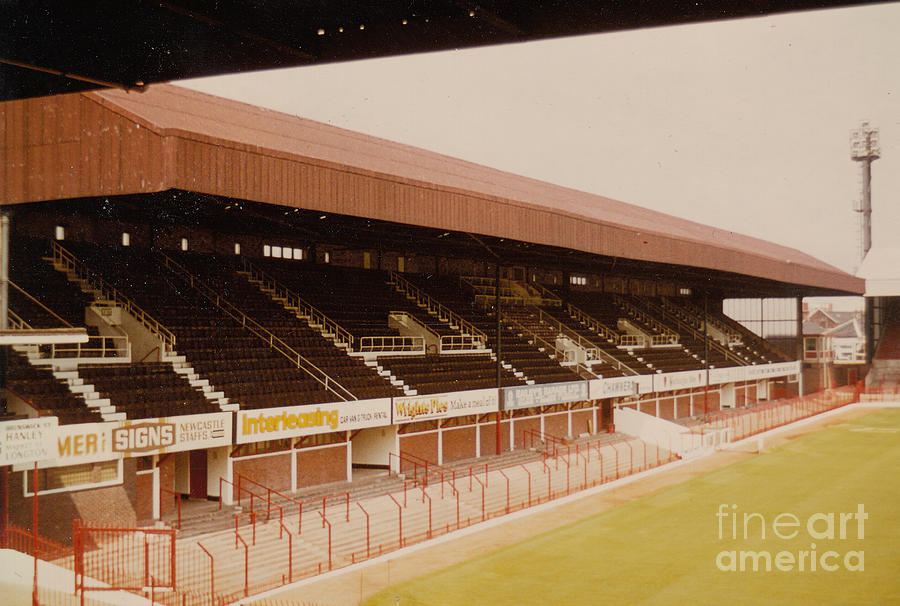 Stoke City - Victoria Ground - Main Stand 2 - 1970s Photograph by Legendary Football Grounds