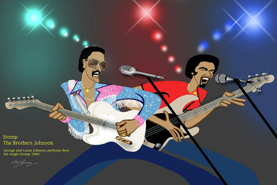 Music Digital Art - Stomp-The Brothers Johnson by Marvin James