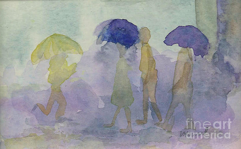 Stomping in the Rain Painting by Vicki  Housel