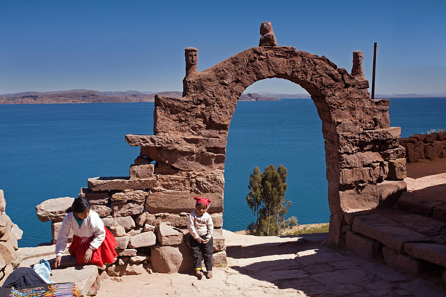 Stone Arch Of Taquile Island Photograph