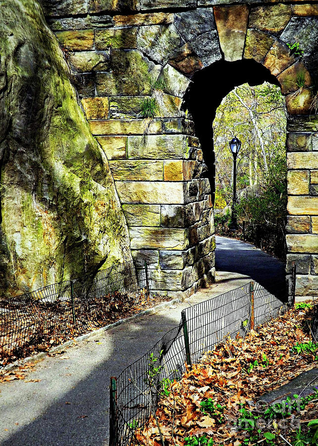 Stone Arch in the Ramble of Central Park Photograph by James Aiken