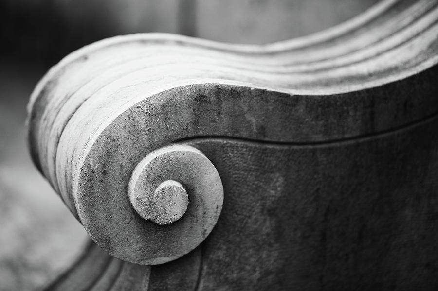 Stone Bench Detail Photograph by Lori Rider - Fine Art America