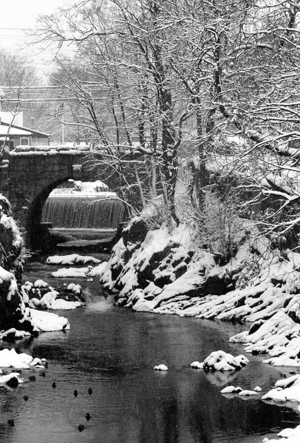 Winter Photograph - Stone-bridge by John Scates