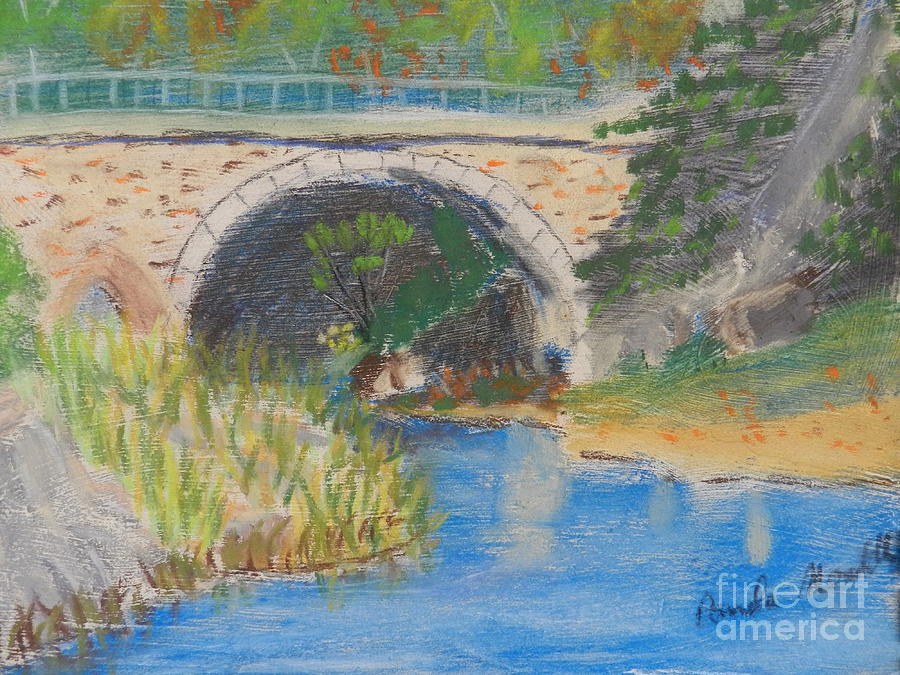 Stone Bridge Painting by Pamela Meredith