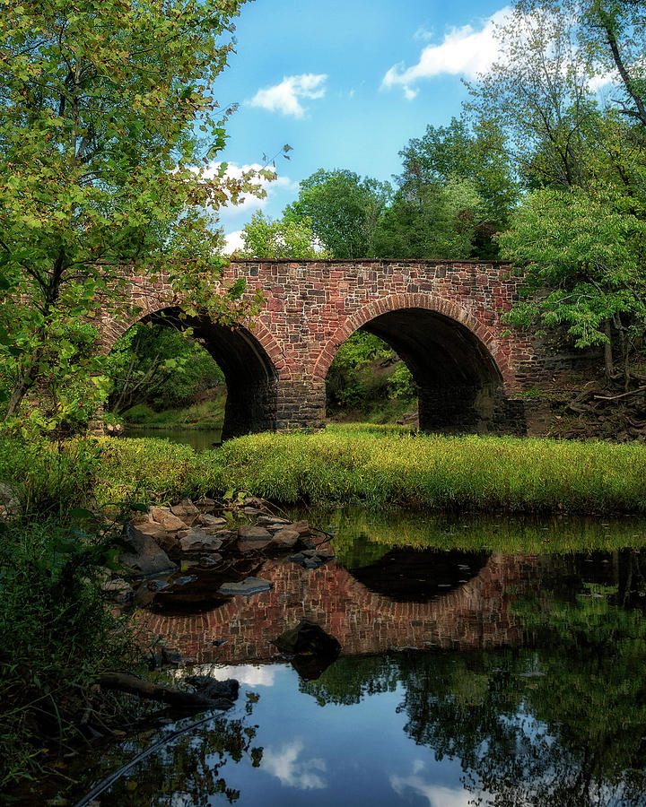 Stone Bridge Reflection Photograph by American Landscapes