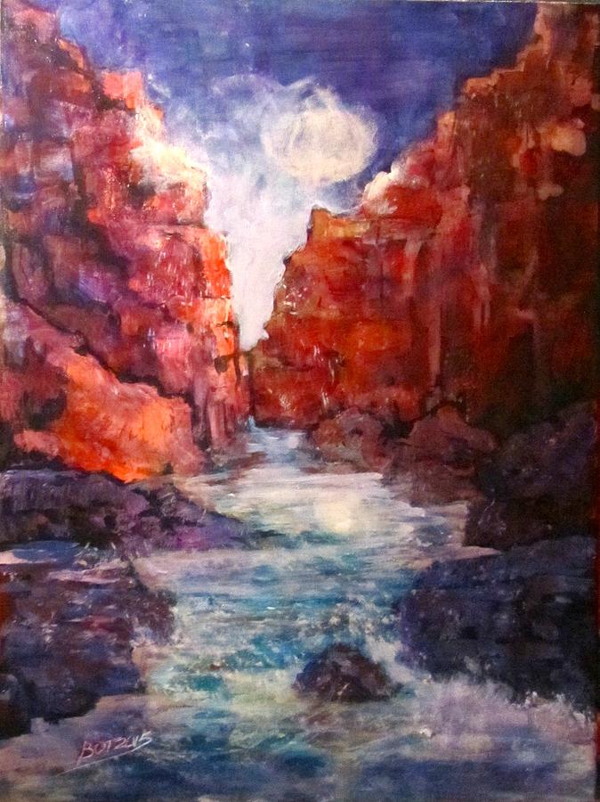 Stone Canyon Painting by Barbara OToole