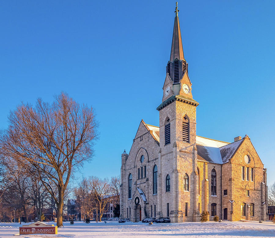 Stone Chapel in Winter Photograph by Allin Sorenson