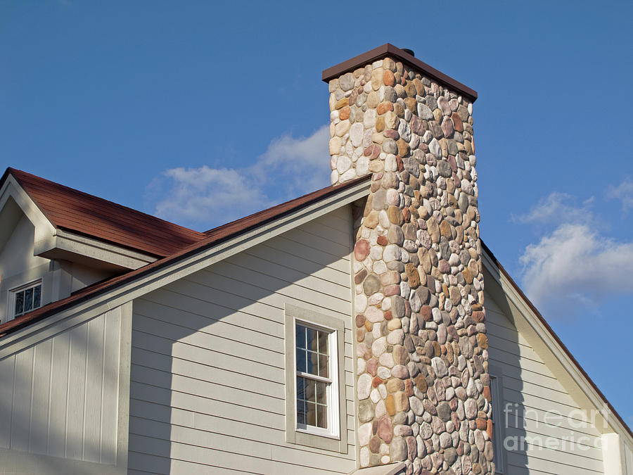 Stone Chimney Photograph by Ann Horn