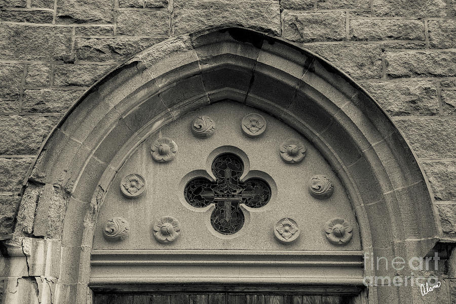 Stone Church Door Detail Photograph by Alana Ranney