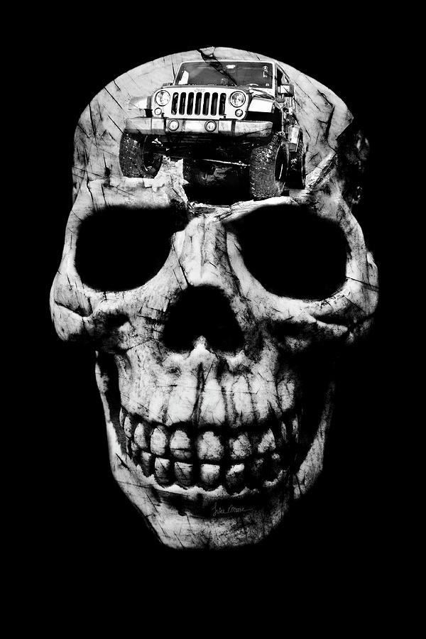 Stone Cold Jeeper Skull JKU Wrangler Photograph by Luke Moore