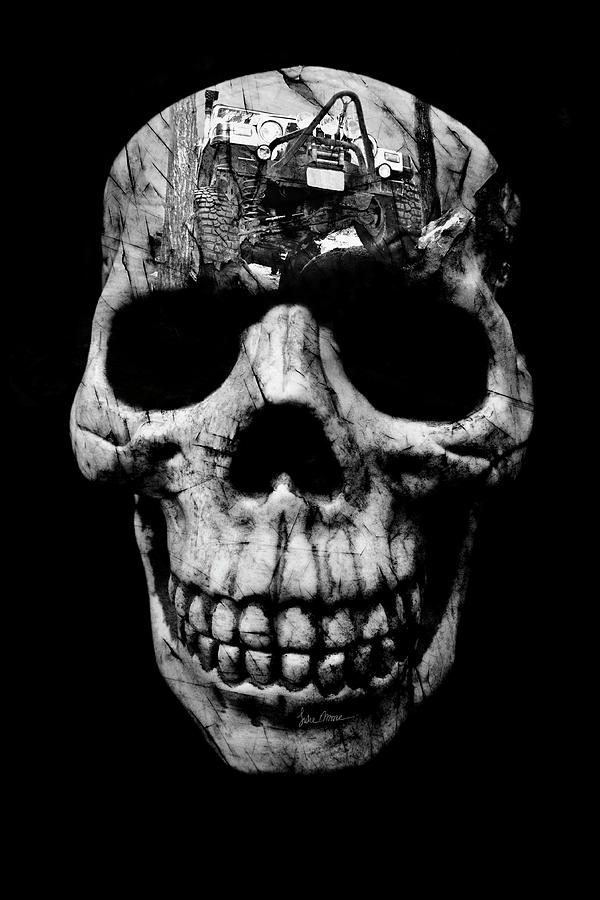 Stone Cold Jeeper Skull TJ Wrangler Photograph by Luke Moore