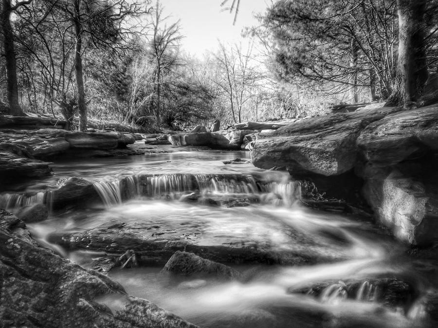 Stone Creek - bnw Photograph by Doris Aguirre
