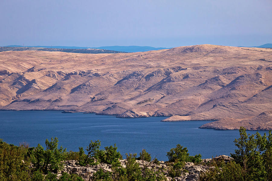 Stone desert of Pag island view Photograph by Brch Photography