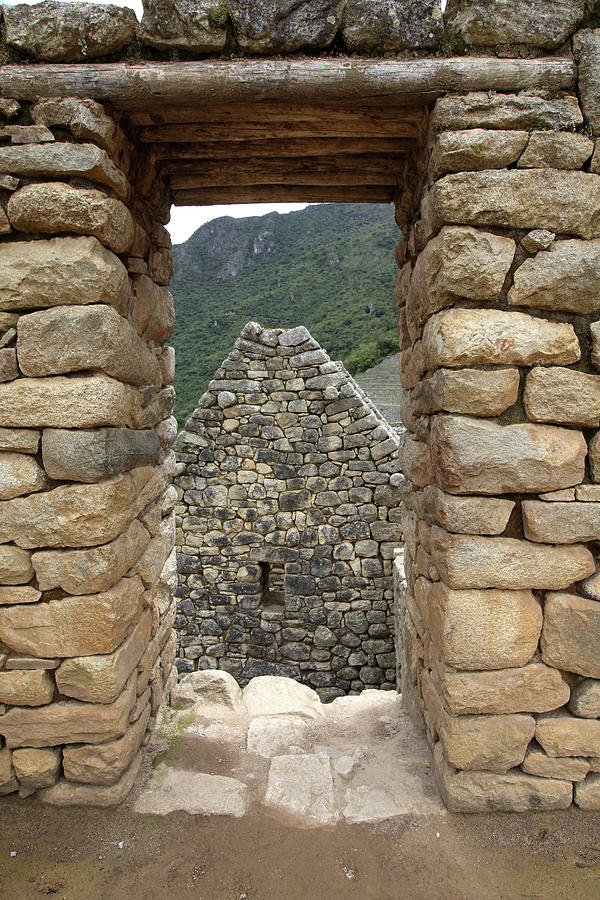 Stone Doorway At Machu Picchu, Peru Photograph by Aidan Moran