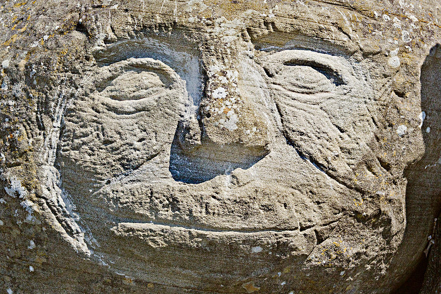 Stone Face Photograph by Peter J Sucy