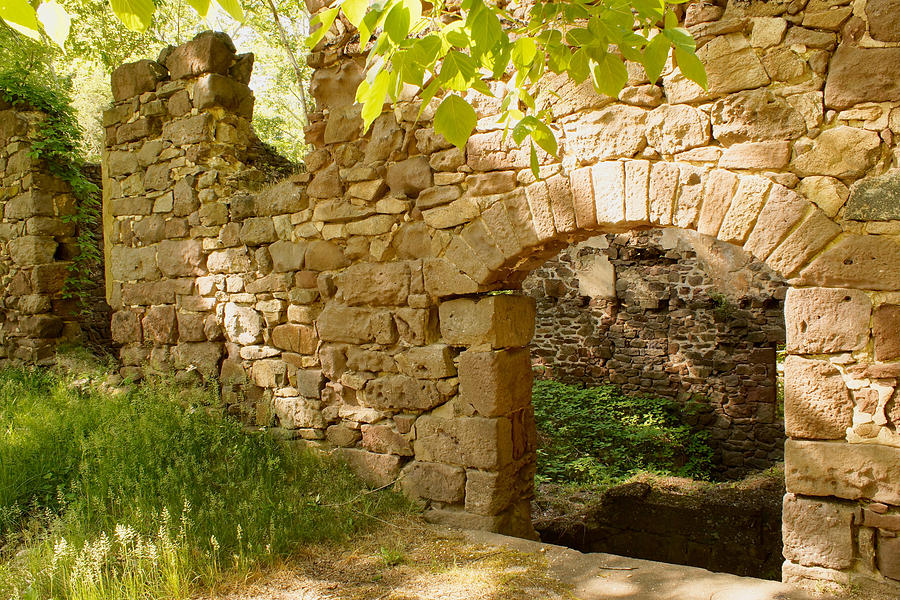 Stone Gris Mill Ruins Berks Co Pa Photograph