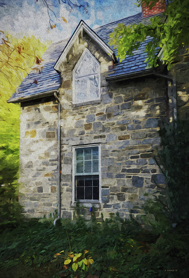 Stone House - Paint FX Photograph by Brian Wallace