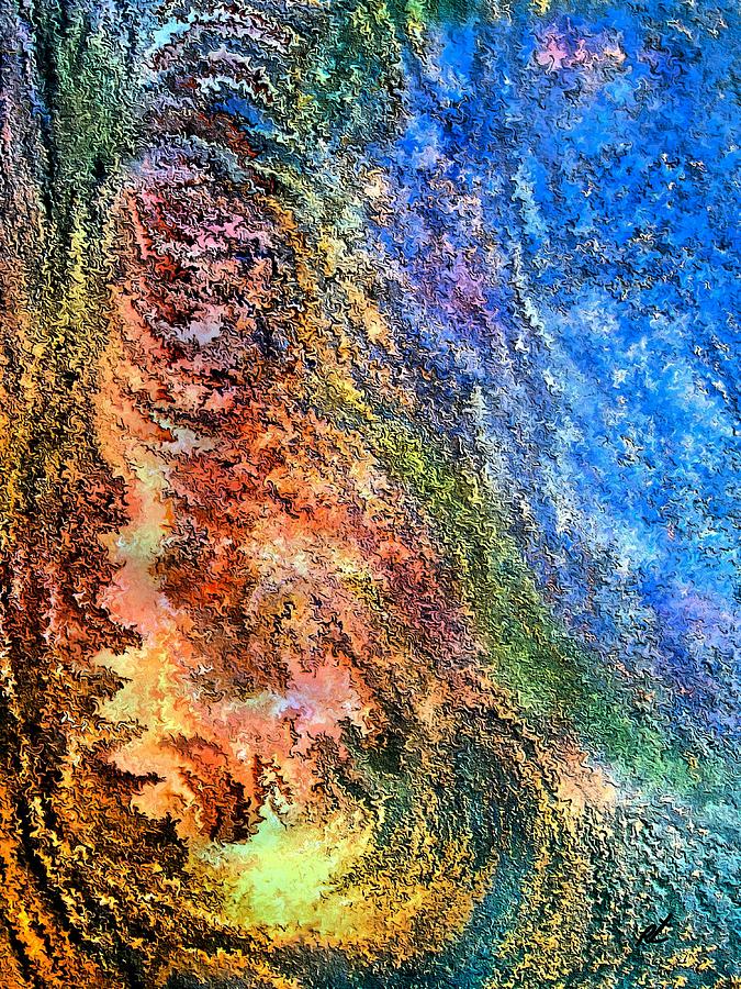 Contemporary Painting - Stone man by rafi talby by Rafi Talby Contemporary Painting - Stone man by rafi talby by Rafi Talby