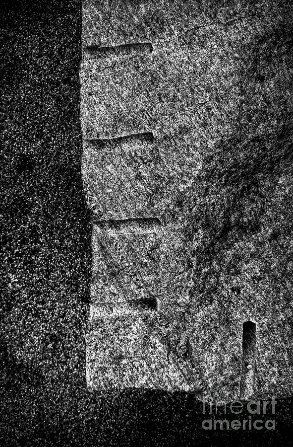 Stone Mason Scars Monochrome Photograph by James Aiken