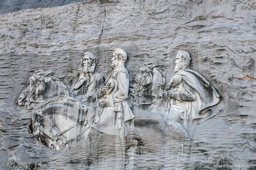 Stone Mountain Etching Photograph by William Bitman