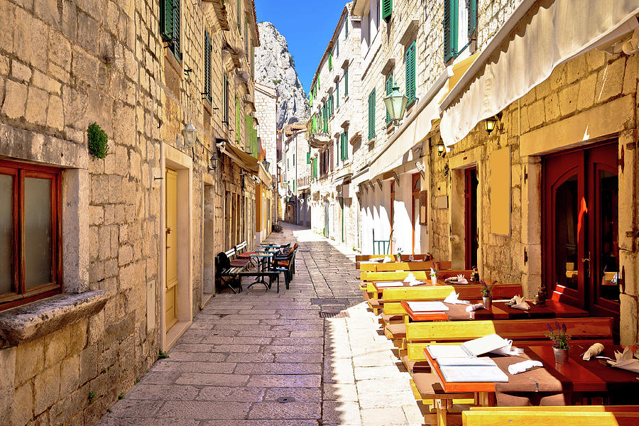 Stone narrow mediterranean street of Omis Photograph by Brch Photography
