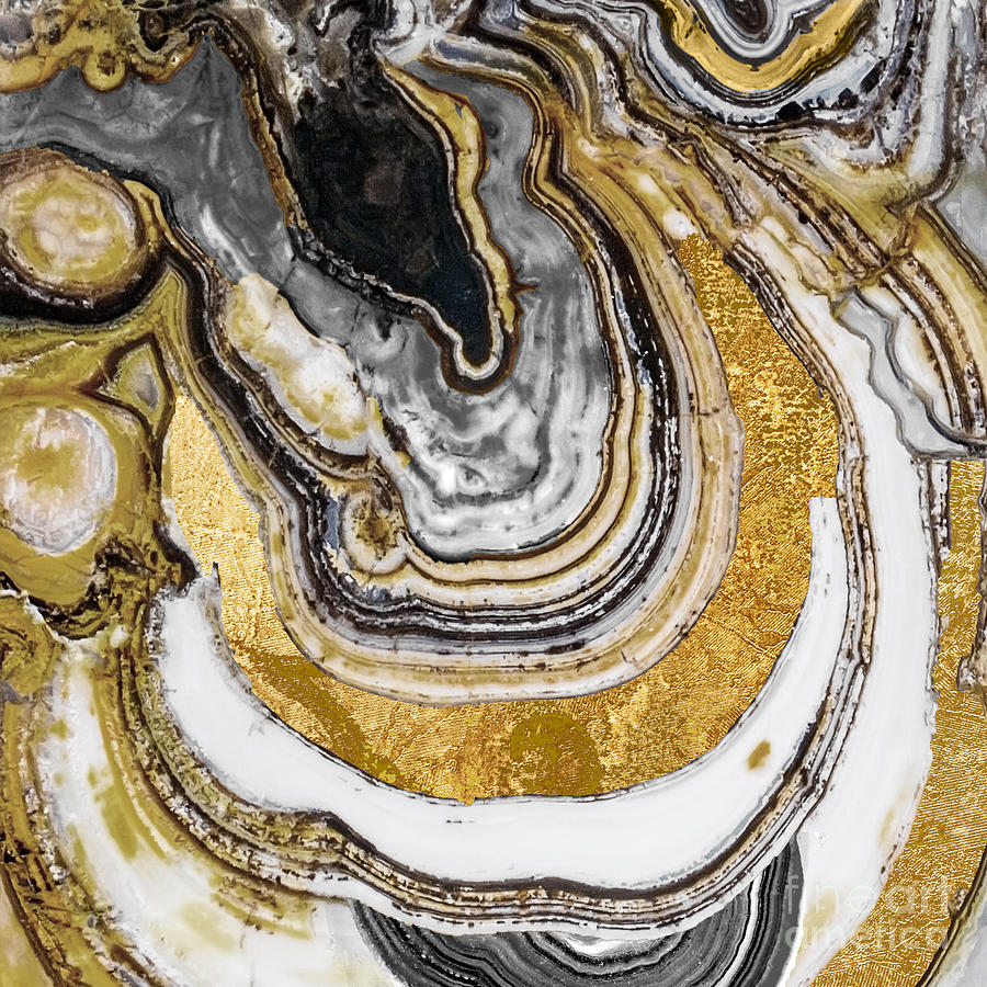 Geode Painting - Stone Prose by Mindy Sommers