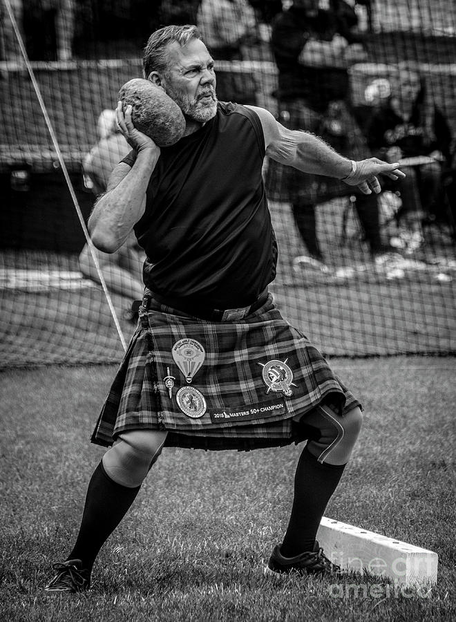 Stone Put - Scottish Festival and Highland Games Photograph by Gary Whitton