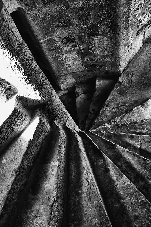 Stone Spiral Stairs Photograph by Georgia Clare
