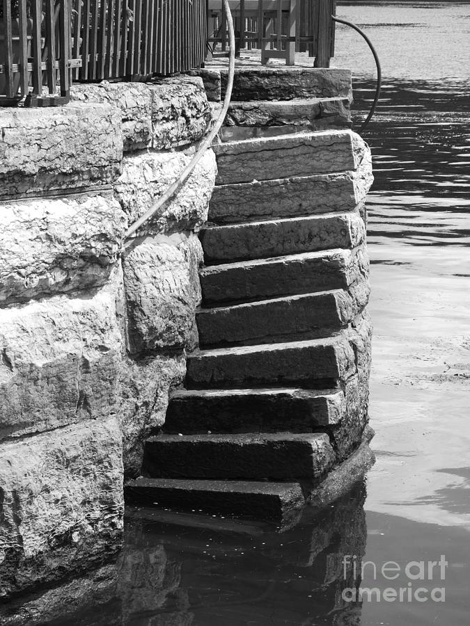 Stone Stairway Photograph Photograph by Kristen Fox