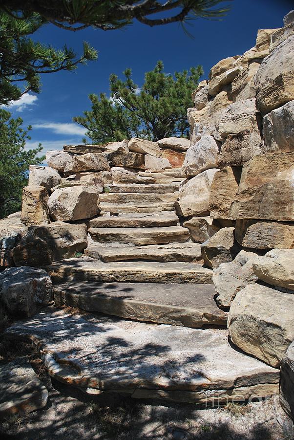 Stone Steps  Photograph by Ken DePue