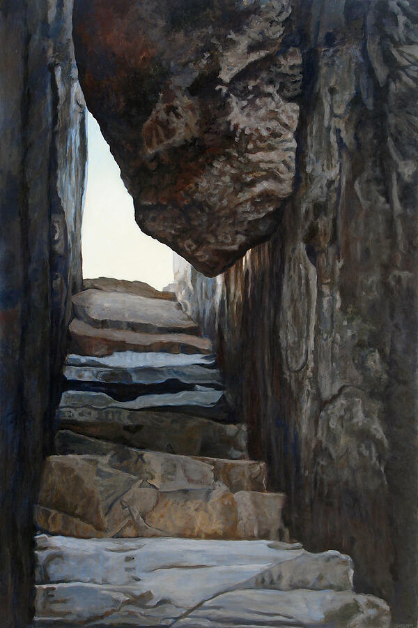Old Rag Painting - Stone by Suzanne Shelden Old Rag Painting - Stone by Suzanne Shelden