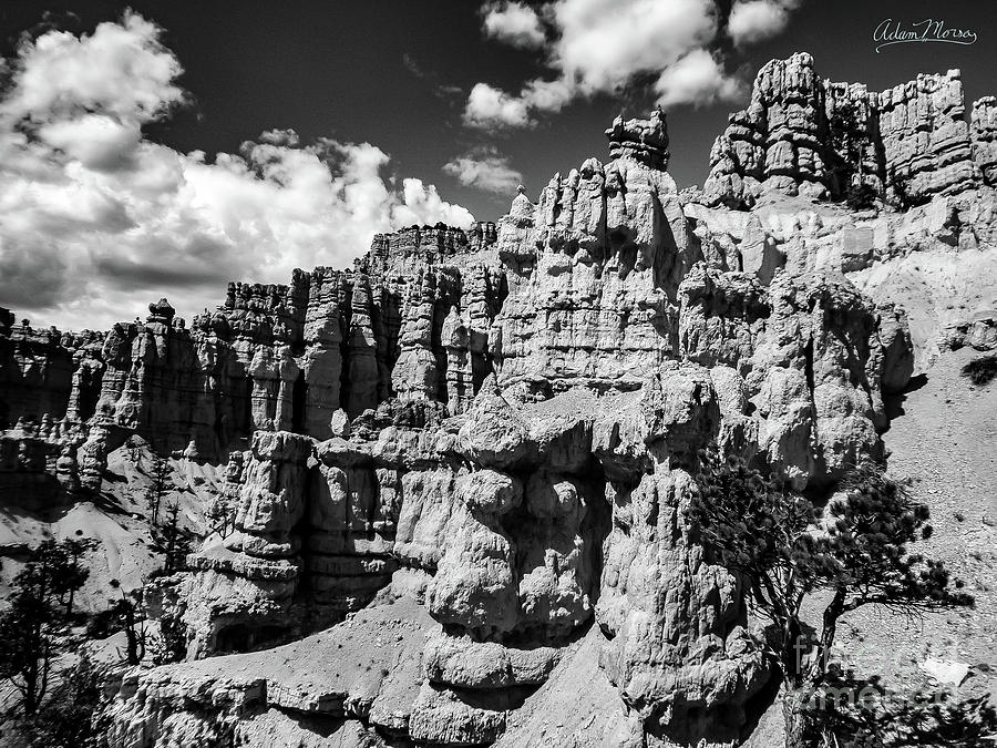 Stone Temple, Black and White Photograph by Adam Morsa