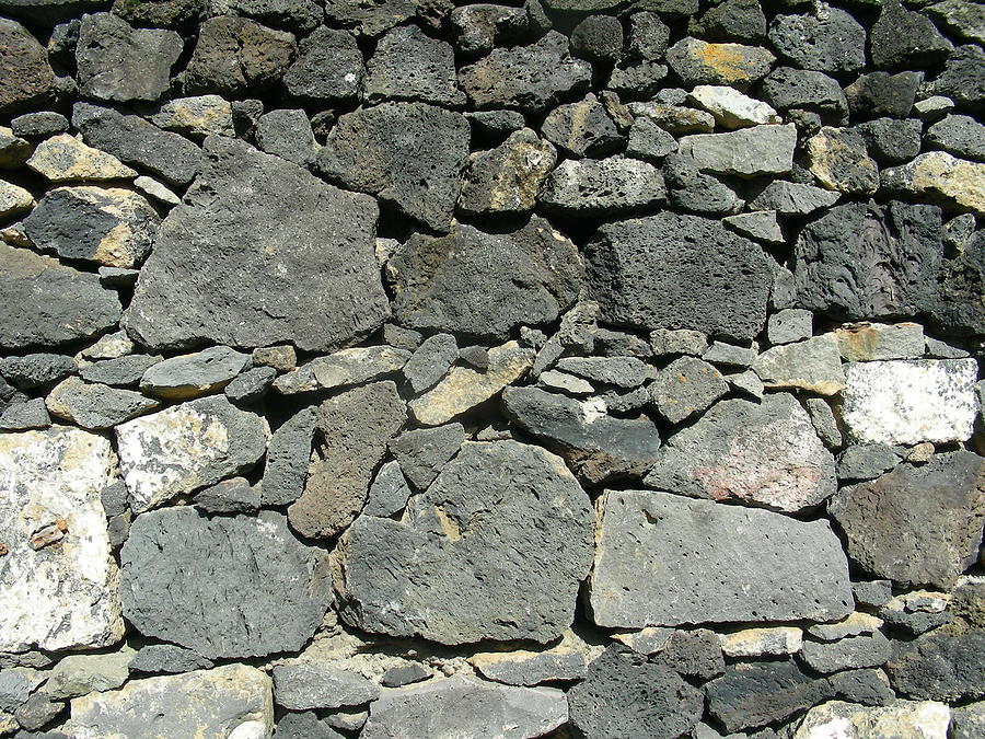 Stone Wall Photograph by Jean Wolfrum