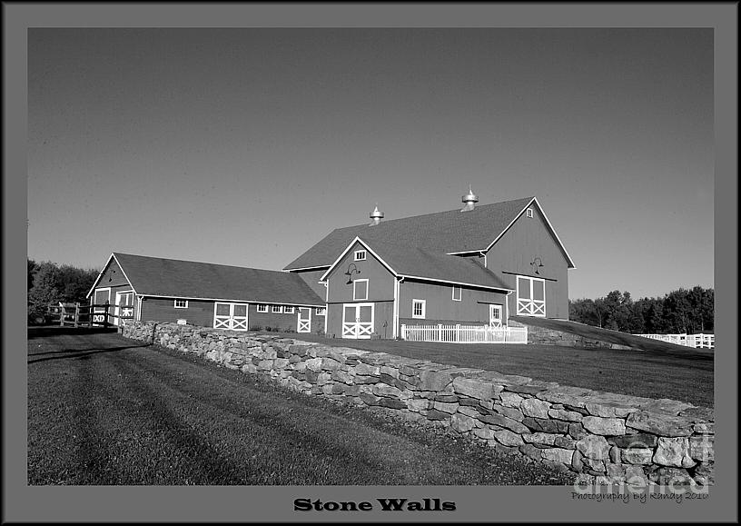 Black And White Photograph - Stone Wall by Randy Ricketts