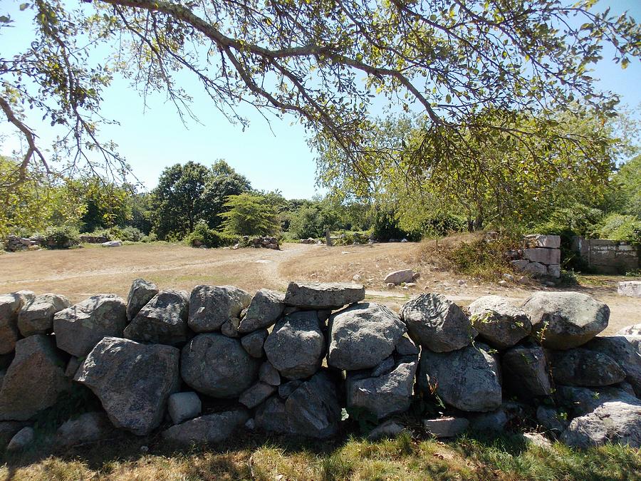 Stone Walls of Haley Farm 1 Photograph by Nina Kindred
