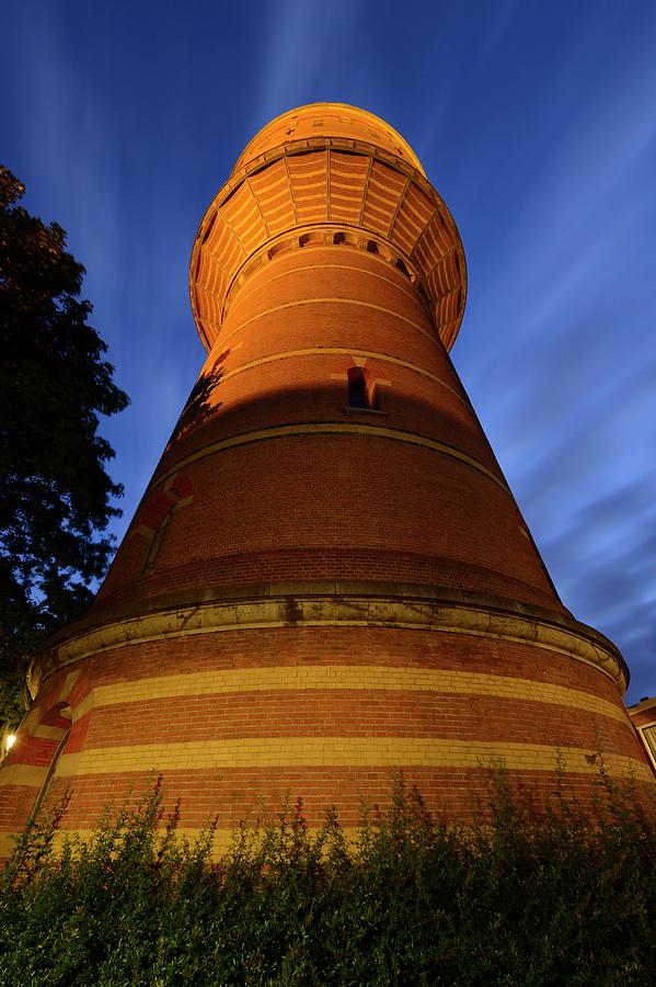 Stone water tower Lauwerhof in Utrecht in the evening 280 Photograph by Merijn Van der Vliet