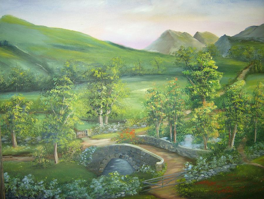 Stonebridge River Crossing Painting by Debra Campbell