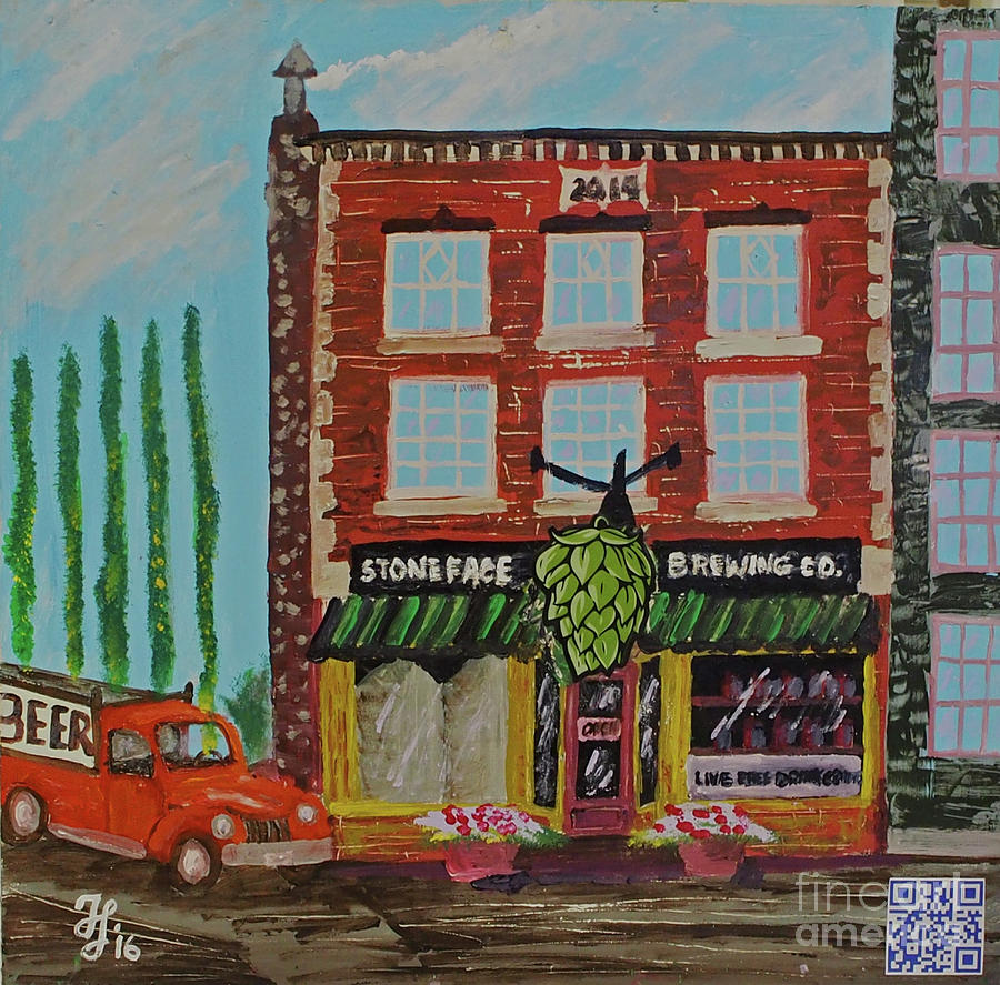 Stoneface Brewing Co. Painting by Francois Lamothe