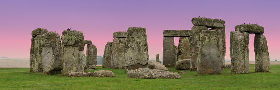 Prehistoric Photograph - Stonehenge Panorama by Clare Bambers