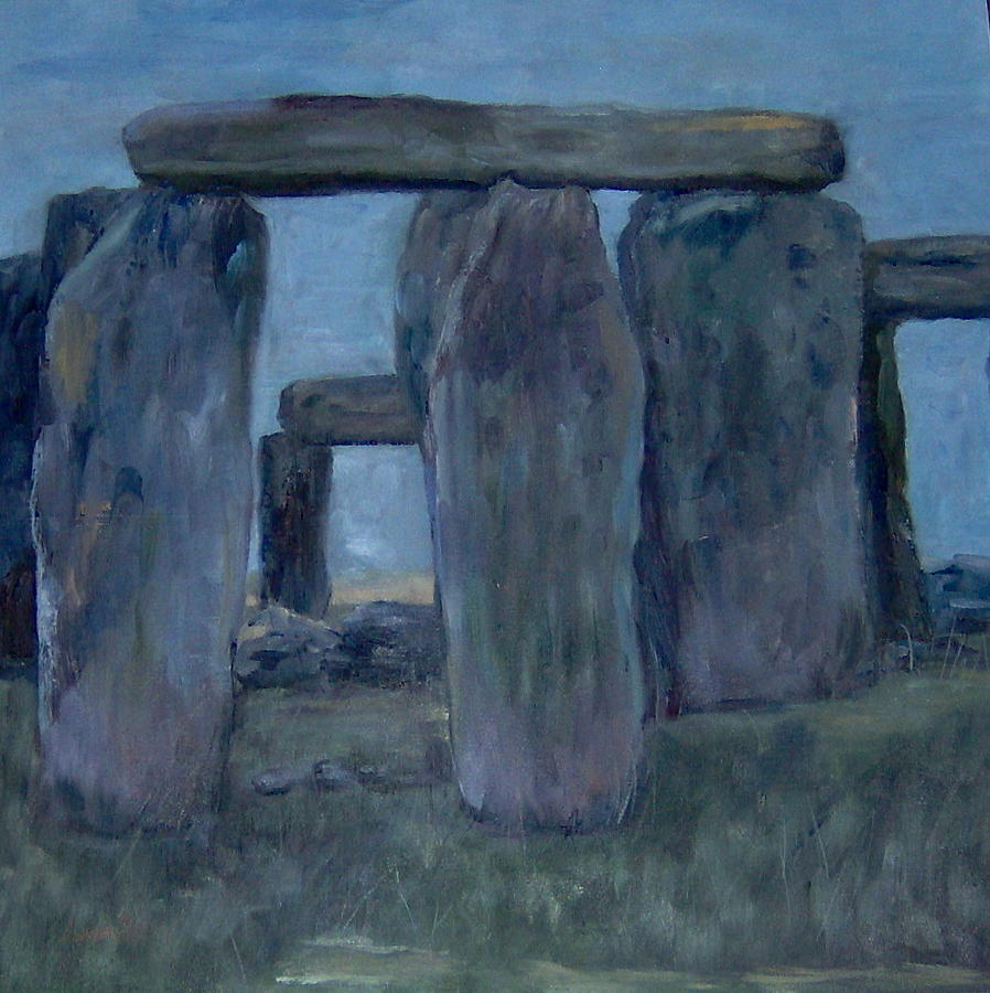Historical Painting - Stonehenge by Lorna Skeie Historical Painting - Stonehenge by Lorna Skeie