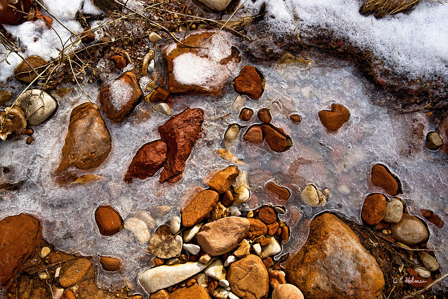 Stones And Ice Photograph by Christopher Holmes