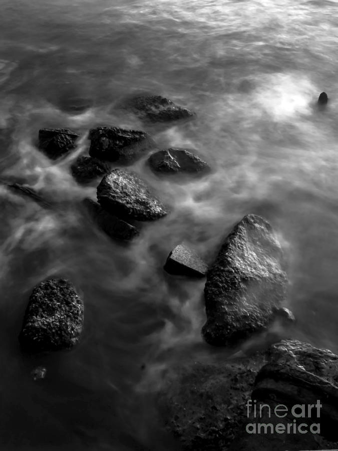 Stones in the East River Photograph by James Aiken