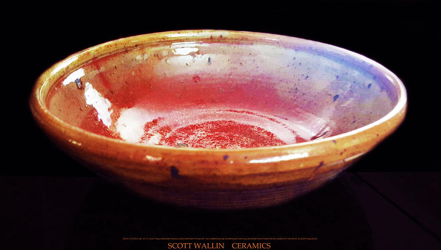 Large Stoneware Bowl #1 Ceramic Art by Scott Wallin
