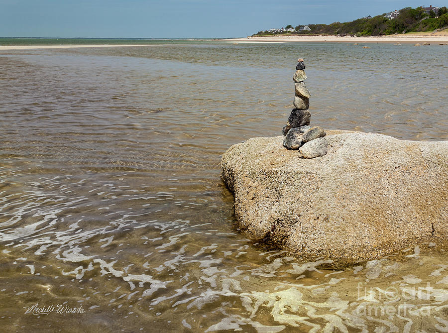 Beach Photograph - Stonework by Michelle Constantine